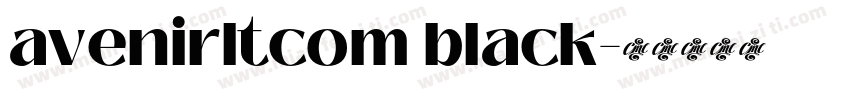 avenirltcom black字体转换